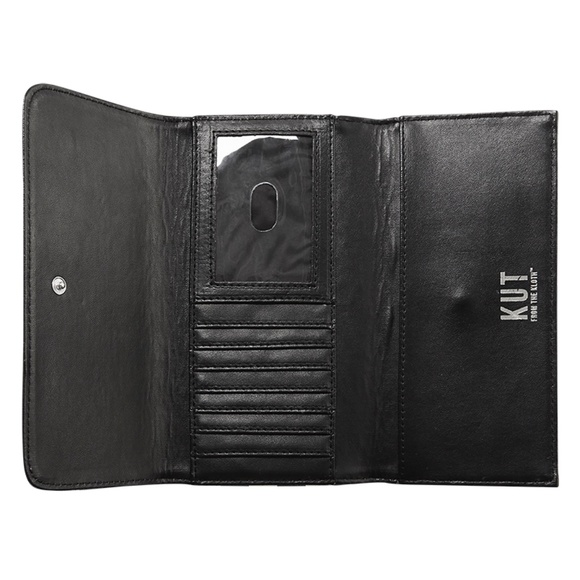KUT FROM THE KLOTH STRIPED TRI-FOLD WALLET - Picture 2 of 6